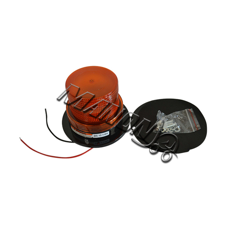 叉车配件爆闪灯灯管式 3W DC12-110V 黄色 3颗螺丝固定线束长度L=350mm适用于NULL叉车