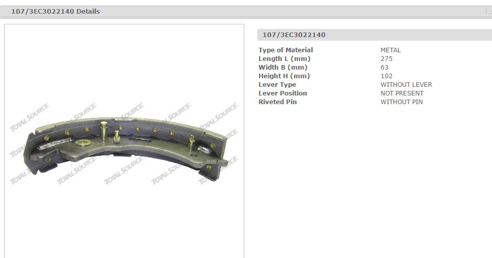 刹车蹄片KOMATSU 3EC-30-22140  
